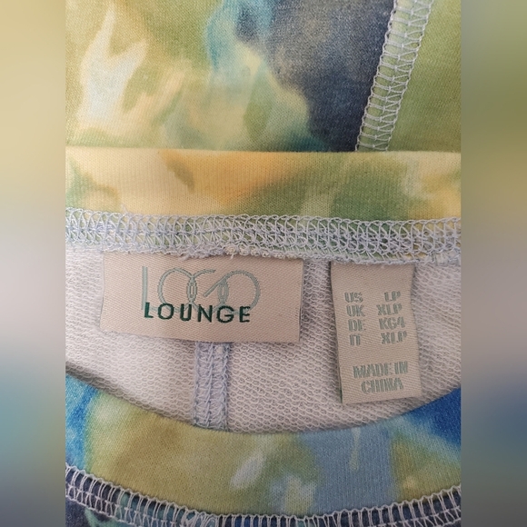 Logo Lounge Size LP Printed French Terry Tee Dress - Picture 4 of 5